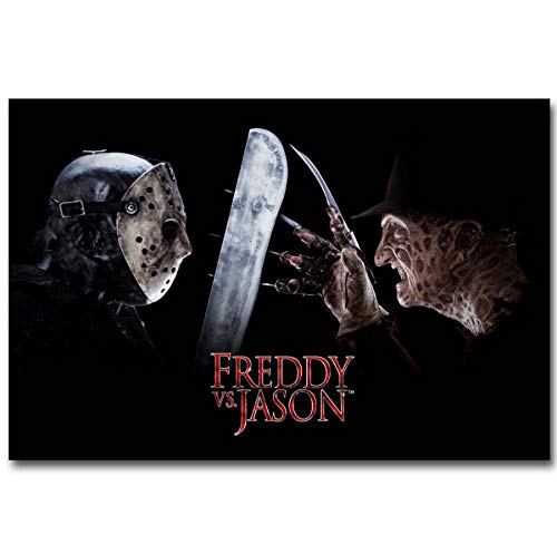 RUIYANMQ Leinwandbild Freddy Vs Jason Horrorfilmplakat Printwall Art Picture Home Decor Lz25Kx 40X60Cm Rahmenlos von RUIYANMQ