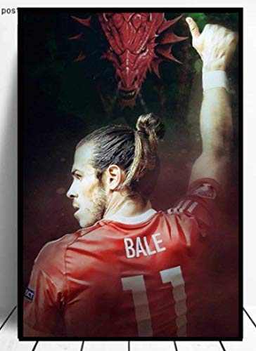RUIYANMQ Leinwanddruck Fußball Gareth Bale Poster Digitale Kunst Malerei Home Room Decoration Vx477Zt 40X60Cm Rahmenlos von RUIYANMQ