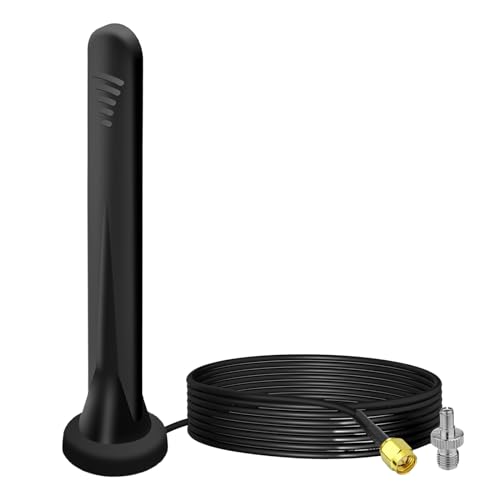 5G LTE Antenne Signalverstärker Omnidirektionale Netzwerkantenne SMA TS9 Stecker 15dbi Magnetfuß Antenne mit 3M Kabel,für 3G/4G/5G/GSM/GPRS Router IoT-Gateway Smart Home von RUIZHI