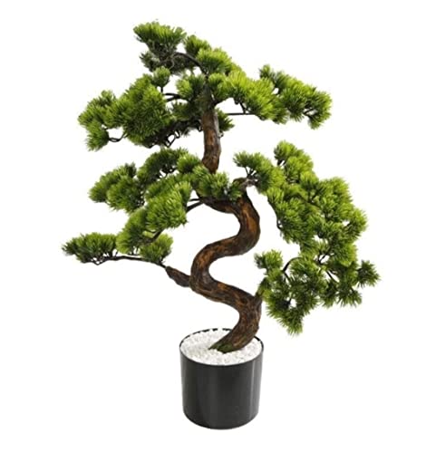 Kunstbaum Künstliche Pflanzen Künstliche Grünpflanzen Bonsai Simulation Kunststoff Baum Topfpflanze Topf Ornamente Für Hausgarten Dekoration Gefälschter Baum Kunstpflanze ( Color : A , Size : 70cm ) von RUTAVM