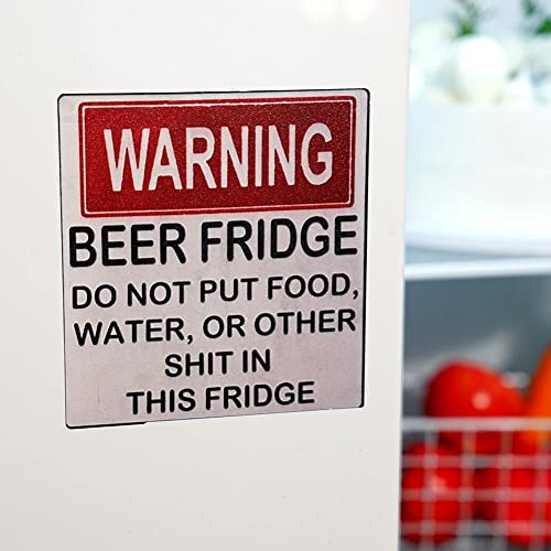 Lustiger Kühlschrankmagnet mit Aufschrift "Do Not Put Decorations Or In Table Shit Decals Other Food This Fridge", Kühlschrank-Brauerei-Aufkleber, Neuheit Kühlschrankmagnet für Zuhause, Bar, von RYGRZJ