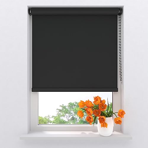 Rollo Easy Soft - Verdunkelnd - Schwarz - 120 x 190 von Raamdecoratie.com