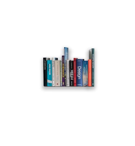Radius Design Booksbaum Wandregal horizontal, Schweberegal, Schwarz glänzend, für Wohnzimmer, Arbeitszimmer, Badezimmer, Küche, 44 cm von Radius Design