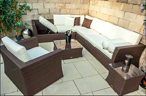 Ragnarök-Möbeldesign PolyRattan - DEUTSCHE Marke - EIGNENE Produktion - 8 Jahre Garantie Lounge Garten Möbel Glas Polster BRAUN Rostfrei Sofa Ragnarök-Möbeldesign PolyRattan - DEUTSCHE Marke - EIGNENE Produktion - 8 Jahre Garantie Lounge Garten Möbel Glas Polster BRAUN Rostfrei Sofa von Ragnarök-Möbeldesign