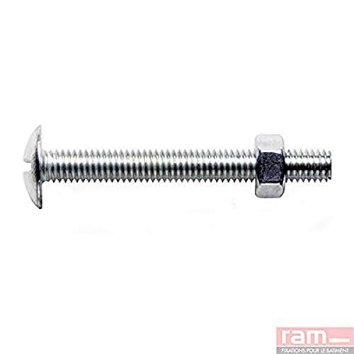 Bolzen, TRL, 6 mm x 12 mm, Grau, 100 Stück von RAM CHEVILLES ET FIXATIONS