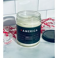 Kerze Amerika | Soja-Kokos-Mischung Handgegossen Kleinserie von RamblingCaravan