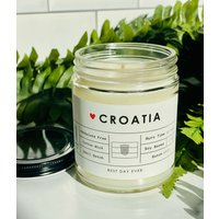 Kroatien Kerze | Soja-Kokos-Mischung Handgegossen Kleinserie von RamblingCaravan