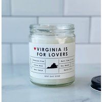 Virginia Is For Lovers Kerze | Soja-Kokos-Mischung Handgegossen Kleinserie von RamblingCaravan