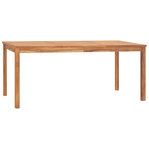 Rantry Gartentisch Terrassentisch Möbel Balkontisch Garten Esstisch Holztisch Gartenmöbel Tisch für Garten 180x90x77 cm Massivholz Teak von Rantry