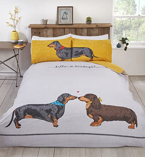 Rapport Home Hello Sausage Bettbezug-Set für Doppelbett, Mehrfarbig, Helsau-Double-Mult von Rapport Home