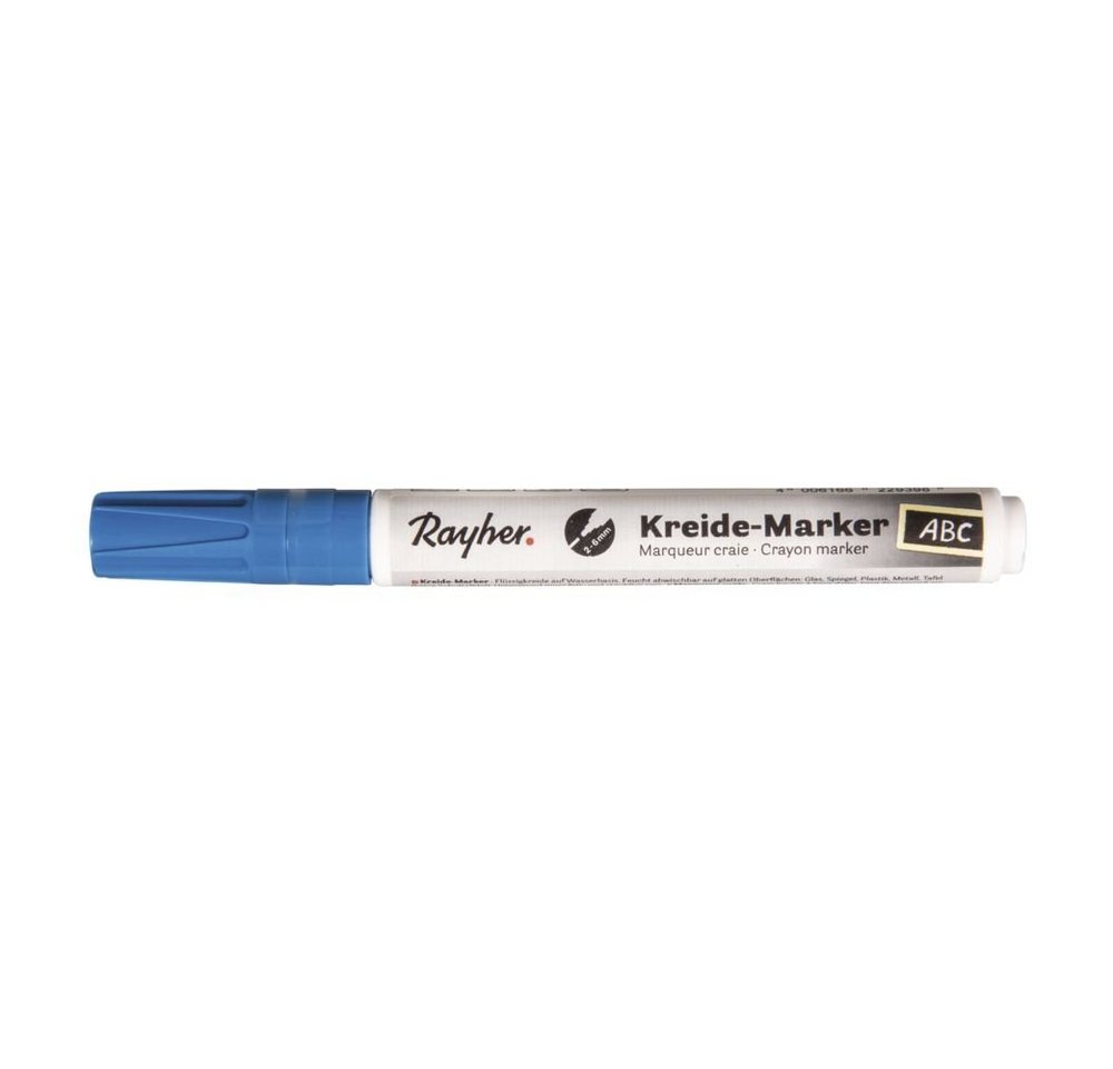 Rayher Bastelfarbe Kreide-Marker blau azur von Rayher