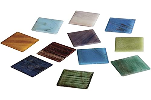 Rayher Hobby Rayher Glas-Mosaiksteine "ArtDecor" Deluxe, Mischung bunt, Form quadratisch 2 x 2 cm, Eimer 500 g (ca. 160 Stück), Glasmosaik, Glassteine, 1453449 von Rayher
