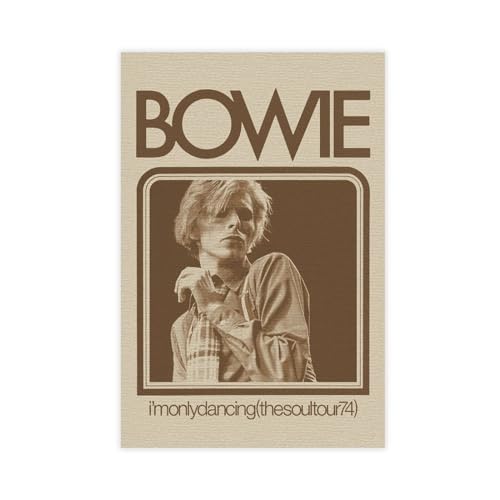 RePaLy David Bowie Ich bin nur tanzend Musikalbum, Poster, Leinwand, Poster, Schlafzimmer-Dekor, Sportlandschaft, Büro, Raumdekoration, Geschenk, ungerahmt, 30 x 45 cm von RePaLy