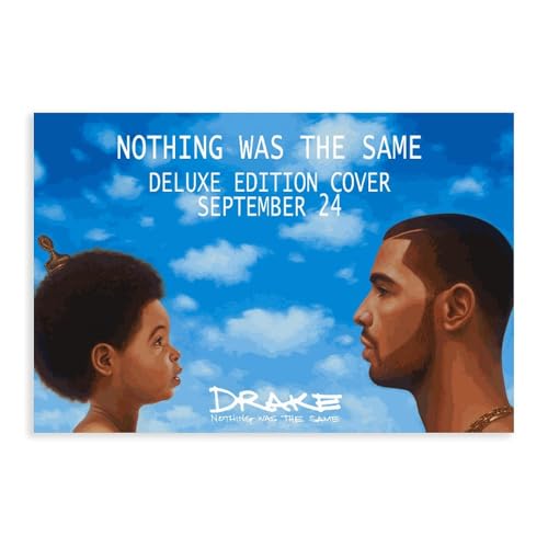 RePaLy Drake-Poster "Nothing Was The Same" Albumcover-Poster, Leinwandposter, Wandkunst, Dekordruck, Bild, Gemälde für Wohnzimmer, Schlafzimmer, Dekoration, ungerahmt, 20 x 30 cm von RePaLy