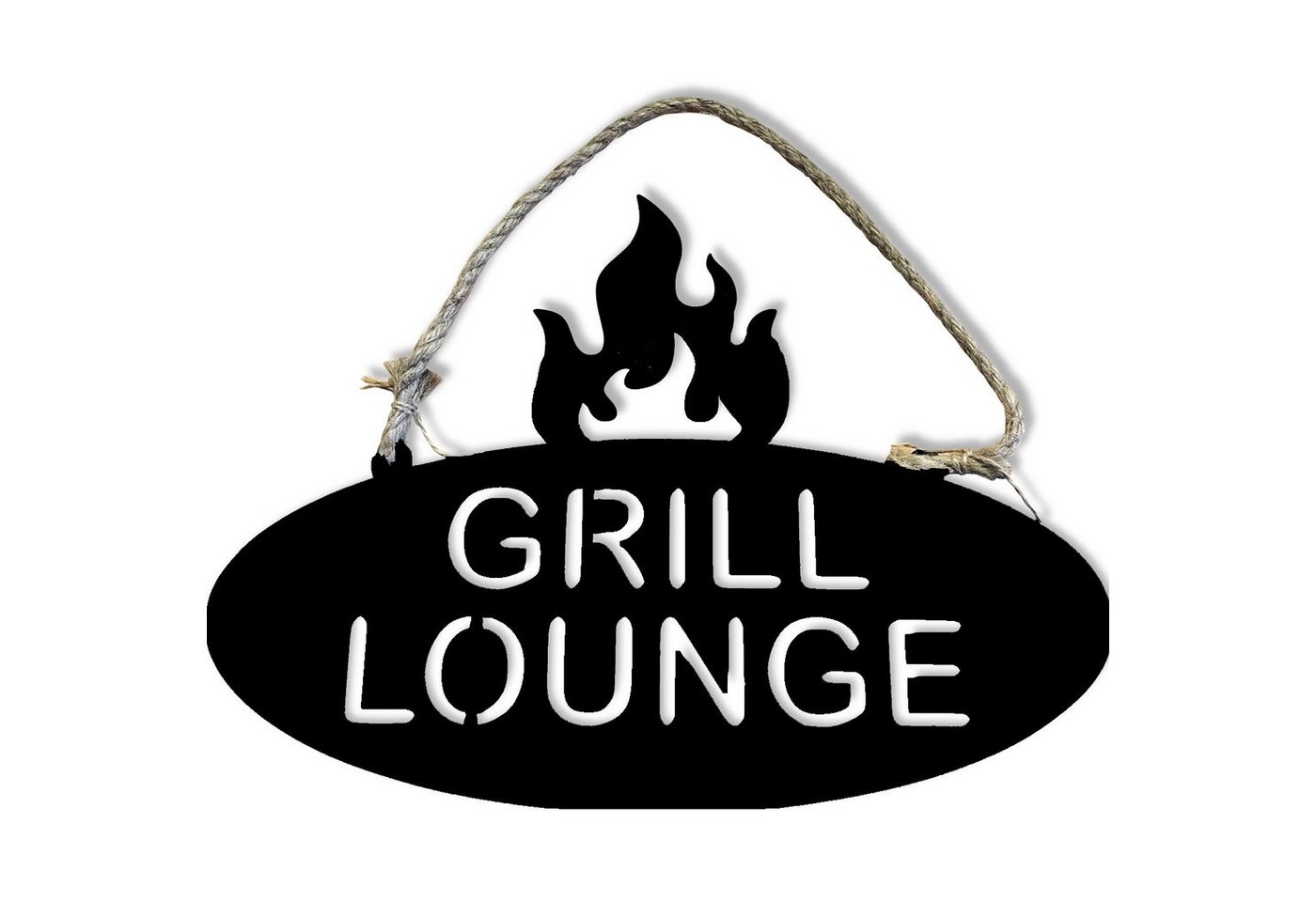 ReWu Metallschild Grill Blechschild mit Spruch Grilllounge von ReWu