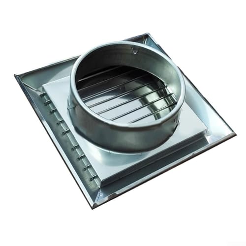 Edelstahl-Wandkanal für Lüftungs- und Trocknerschläuche, Küchenventilatoren und mehr (150 mm) von ReachMall