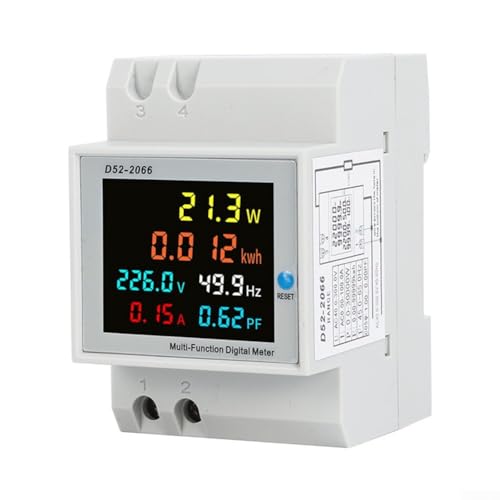 Effizientes multifunktionales Wechselstrom-Messgerät, LCD-Display, AC40300 V, 100 A, präzise Energiemessung und Berechnung von ReachMall