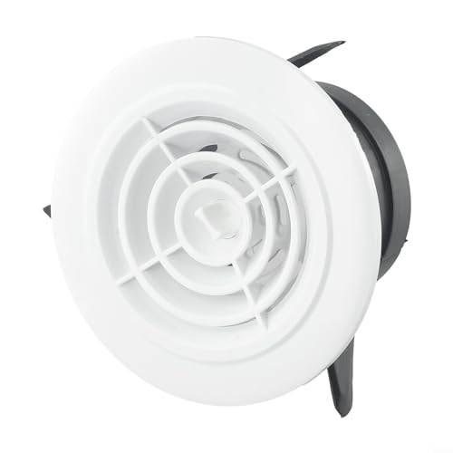 Lüftungsgitter mit schlankem Design, abnehmbare Platte für einfache Reinigung, runde Lüftungsabdeckung (75 mm) von ReachMall