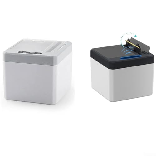 Praktische Aufbewahrungsbox für Zahnstocher mit Klappdeckel, großes Fassungsvermögen und intelligenter Sensor (weiß) von ReachMall