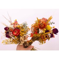 Zierlicher Mini Bunter Trockenblumenstrauß, Trockener Blumenstrauß, Natürliche Ewige Trockene Blumen, Blumenarrangement, Süßes Geschenk von RealDriedFlowers