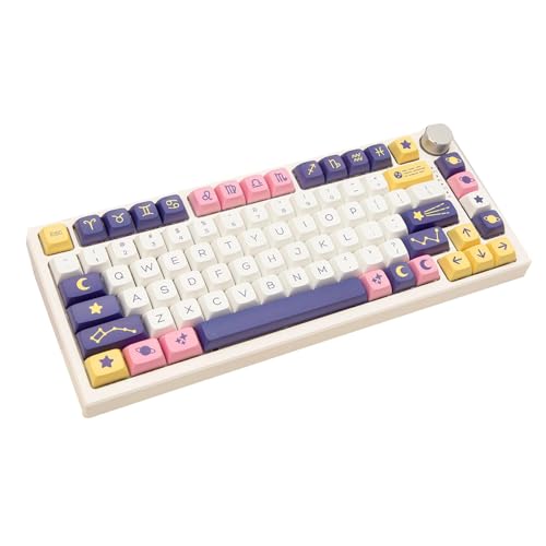 Heben Sie sich mit einzigartigen Design-Tastenkappen, 134 Tasten, Tastenkappen-Set für 61/87/96/98 XDA-Profil, PBT, 5-seitige Farbstoff-Sublimation, Keycap und Designs von Rebellious