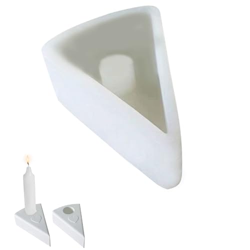 Recitem Silikonform Kerzenhalter,Kuchenform Kerzenhalter,Silikonform Teelichthalter，Kerzenhalter Form, Beton Gießform Kerzen für Candle Holder, DIY Harzguss, Duftkerzen,Mit Herz-Prägemuster (1) von Recitem