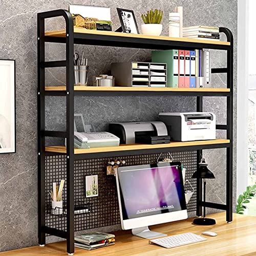 RedAeL Sleek Desktop Storage Rack: Eisen Bücherregal für Schreibtisch, Büro/Küche/Bibliothek, minimalistisches Design, klassisch Schwarz von RedAeL