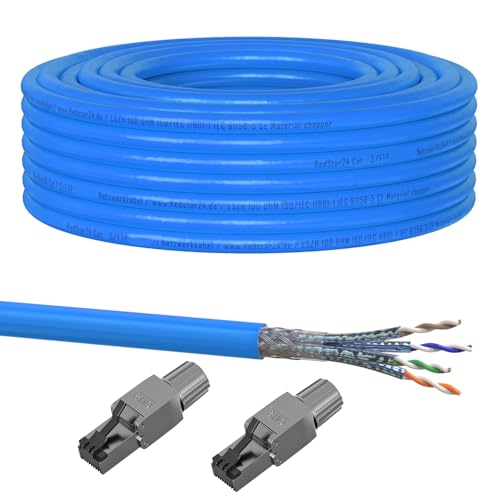 30m Cat 8 Verlegekabel + 2x RJ45 Stecker Werkzeuglos CAT8 Kabel Installationskabel Lan CAT8.1 Ethernet Netzwerk 2000MHz Datenkabel AWG22/1 Netzwerkkabel bis zu 40 Gbit/s Übertragungsgeschwindigkeit 30m Cat 8 Verlegekabel + 2x RJ45 Stecker Werkzeuglos CAT8 Kabel Installationskabel Lan CAT8.1 Ethernet Netzwerk 2000MHz Datenkabel AWG22/1 Netzwerkkabel bis zu 40 Gbit/s Übertragungsgeschwindigkeit von RedStar24