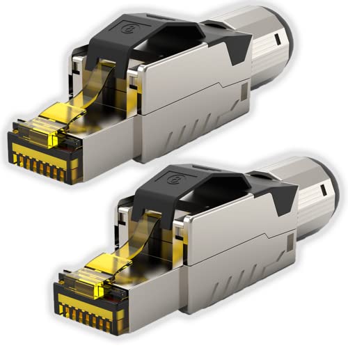 RedStar24 CAT8 RJ45 Werkzeuglose Netzwerkstecker, 2 Stück – Schnelle & einfache Montage, 40 Gbit/s Datenübertragung, Kompatibel mit CAT7/8 Kabeln, Perfekt für Heim- & Büronetzwerke, Premium Qualität RedStar24 CAT8 RJ45 Werkzeuglose Netzwerkstecker, 2 Stück – Schnelle & einfache Montage, 40 Gbit/s Datenübertragung, Kompatibel mit CAT7/8 Kabeln, Perfekt für Heim- & Büronetzwerke, Premium Qualität von RedStar24