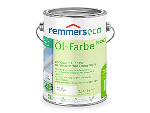 Remmers Dauerschutz-Farbe 3in1 [eco] tannengrün (RAL 6009), 2,5 Liter,für innen und außen, 3in1: Isoliergrund, Zwischen- und Schlussbeschichtung von Remmers
