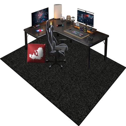 Bodenschutzmatte Bürostuhl Unterlage - Rechteckig - rutschfest Bürostuhl Unterlage - Gaming Stuhl Unterlage - Bodenschutzmatte - Gaming Teppich für Hartböden - Upgrade Version 90 x 120 cm von RenSHengFax