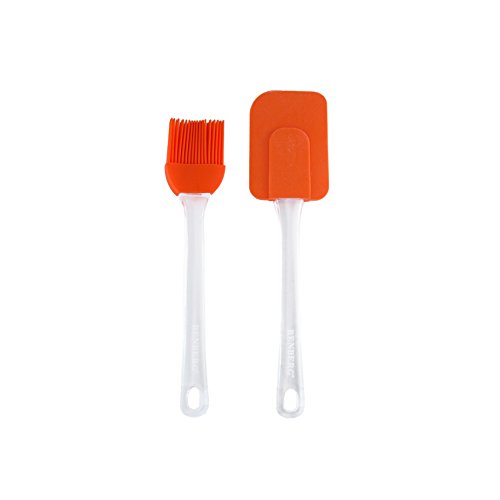 Renberg – Set Pfannenwender und Bürste Silikon Orange von Renberg