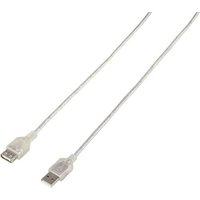 Renkforce USB-Kabel USB 2.0 USB-A Stecker 1.80m Durchsichtig RF-4737362 von Renkforce