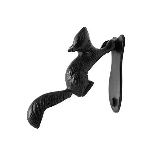 Türklopfer, Gusseisen, schwarz Eichhörnchen 6 3/10,2 cm H x 2 1/20,3 cm W | Renovator wochenbedarfs von Renovators Supply Manufacturing