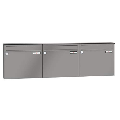 RENZ/Basic B / 3er Aufputz-Briefkastenanlage Wand-Briefkasten/RAL-Farbe 9007 Volumen 12 L/Dein-Briefkasten.de RENZ/Basic B / 3er Aufputz-Briefkastenanlage Wand-Briefkasten/RAL-Farbe 9007 Volumen 12 L/Dein-Briefkasten.de von Renz