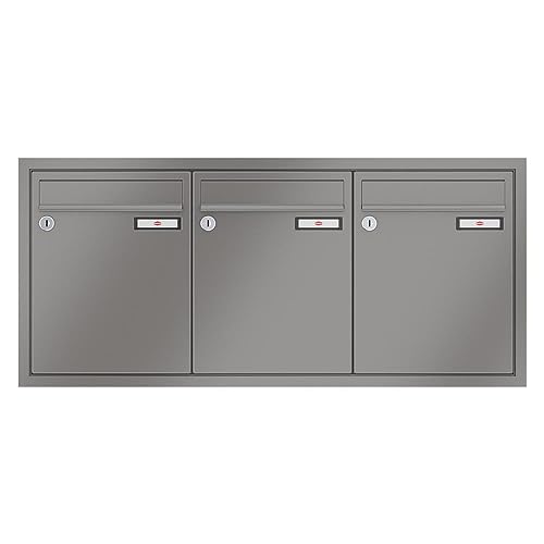 RENZ/Eckrahmen / 3er Unterputz-Briefkastenanlage Einbau-Briefkasten/RAL-Farbe 9007 Volumen 8 L/Dein-Briefkasten.de RENZ/Eckrahmen / 3er Unterputz-Briefkastenanlage Einbau-Briefkasten/RAL-Farbe 9007 Volumen 8 L/Dein-Briefkasten.de von Renz