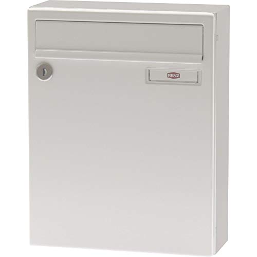 Renz Briefkasten mit Namensschild 260x330x100mm - robuster Aufhängebriefkasten Serie 17, Stahl weiß RAL 9016 Renz Briefkasten mit Namensschild 260x330x100mm - robuster Aufhängebriefkasten Serie 17, Stahl weiß RAL 9016 von Renz