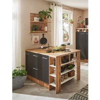 Küche Kücheninsel Hilde 150 cm mit Hängeregal Grau Respekta Küche Kücheninsel Hilde 150 cm mit Hängeregal Grau Respekta von Respekta