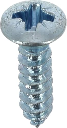 Blechschrauben, Senkkopf, gewölbt, Pozidrive, 3,9 mm x 16 mm, DIN 7983, Zink, Weiß, 50 Stück von Restagraf