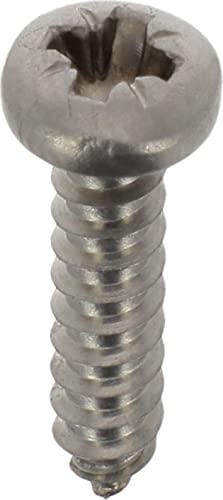 Blechschrauben, Zylinderkopf, gewölbt, Pozidrive, 3,5 mm x 16 mm, DIN 7981, Zink-Edelstahl, 25 Stück von Restagraf