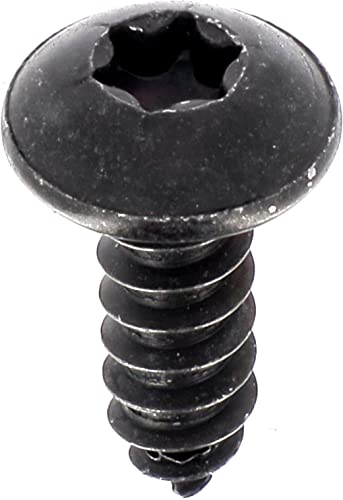 Blechschrauben, rund, breit, RLX Torx im Beutel, 4,2 mm x 13 mm, NFE 25-655, Zink, Schwarz, 35 Stück von Restagraf