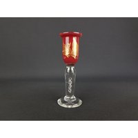 Vintage Air Twist Stem Glas Kerzenhalter 1970Er Jahre Italienisch/Tschechisch von RetroVases