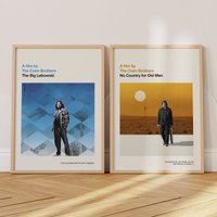 Coen Brothers Poster Set - Film Poster, Retro, Mid Century Modern, Vintage Kunstdruck, Minimalistisch von RewindPrintshop