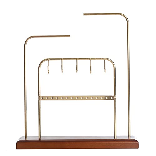 Rfeeuubft Ohrringhalter MetallohrringstäNder und Displays mit Holzsockel, Schmuckaufbewahrung, HäNgeregal für MäDchen und Frauen Rfeeuubft Ohrringhalter MetallohrringstäNder und Displays mit Holzsockel, Schmuckaufbewahrung, HäNgeregal für MäDchen und Frauen von Rfeeuubft