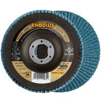 Rhodius Abrasives - rhodius lsz F3, 10 Stück, 150 mm, Korn 60, Fächerscheibe von RHODIUS ABRASIVES