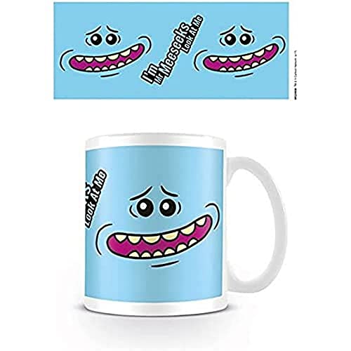 Cartoon Network Rick and Morty Mr Meeseeks Face Kaffeetassen, Keramik, Mehrfarbig, 7.9 x 11 x 9.3 cm, MG24858, 11 oz/315 ml von Cartoon Network