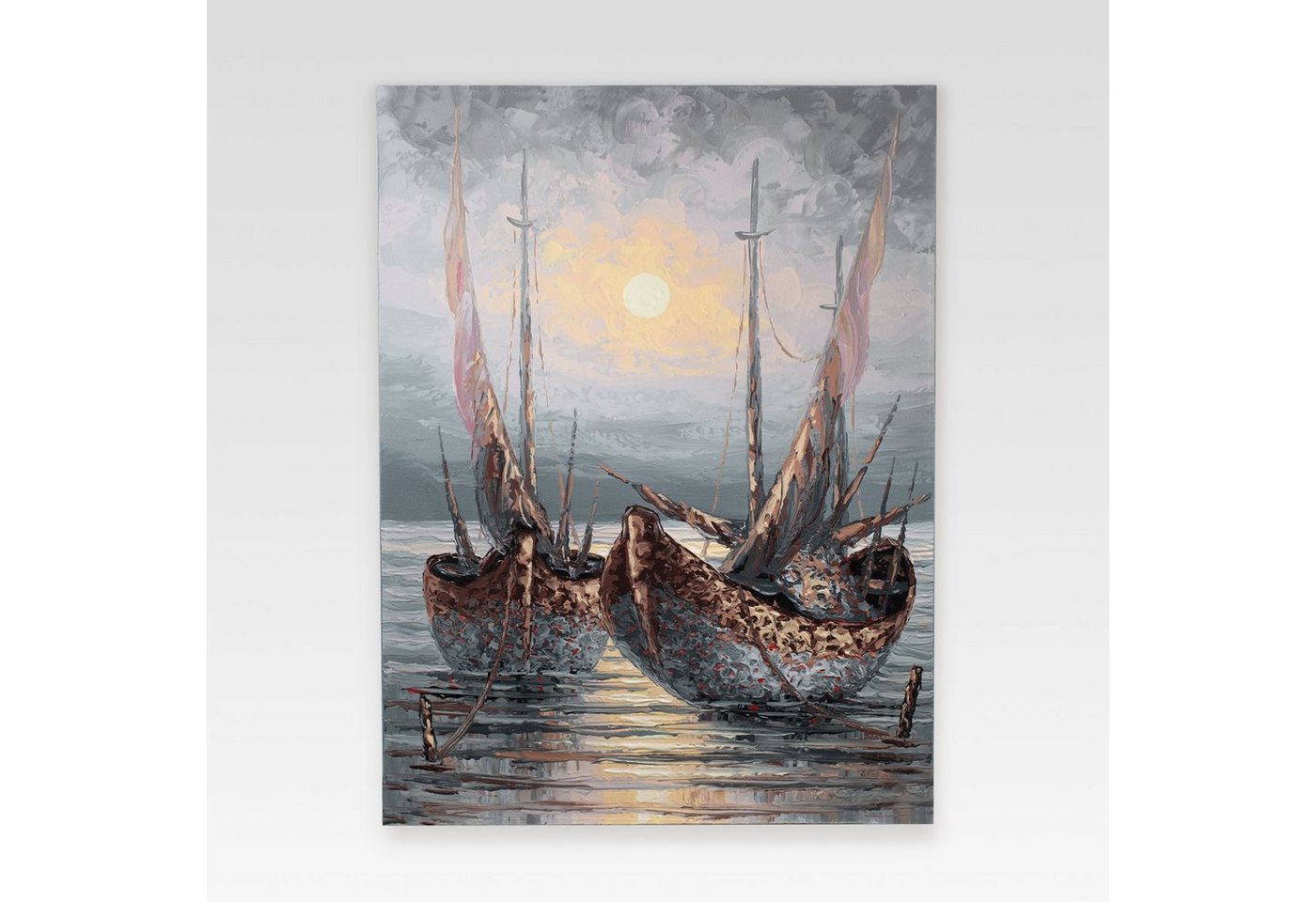 Rikmani Leinwandbild Wohnzimmer Dekoration Leinwandbild Gemälde Segelschiffe von Rikmani