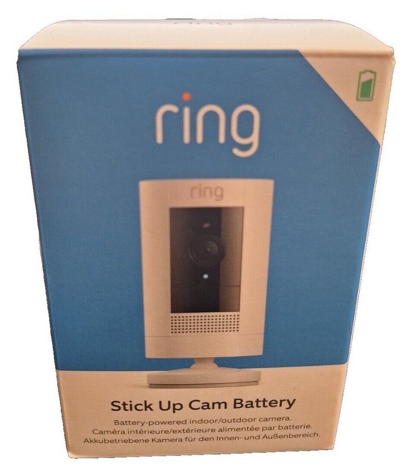 Ring Außenkamera Akku Stick Up Cam Battery WLAN Außenbereich Überwachungskamera (Schnellwechsel-Akkupack, Wetter- und Witterungsbeständig) von Ring