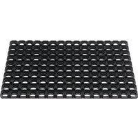 Fußmatte offene Ringe, L500xB800xS22mm, schwarz Gummi von Jungheinrich PROFISHOP