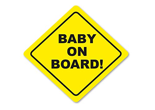Aufkleber Baby on Board Warnschild Autoaufkleber gelb Waschstrassenfest UV-Beständig Aufkleber Baby on Board Warnschild Autoaufkleber gelb Waschstrassenfest UV-Beständig von Ritter Mediendesign